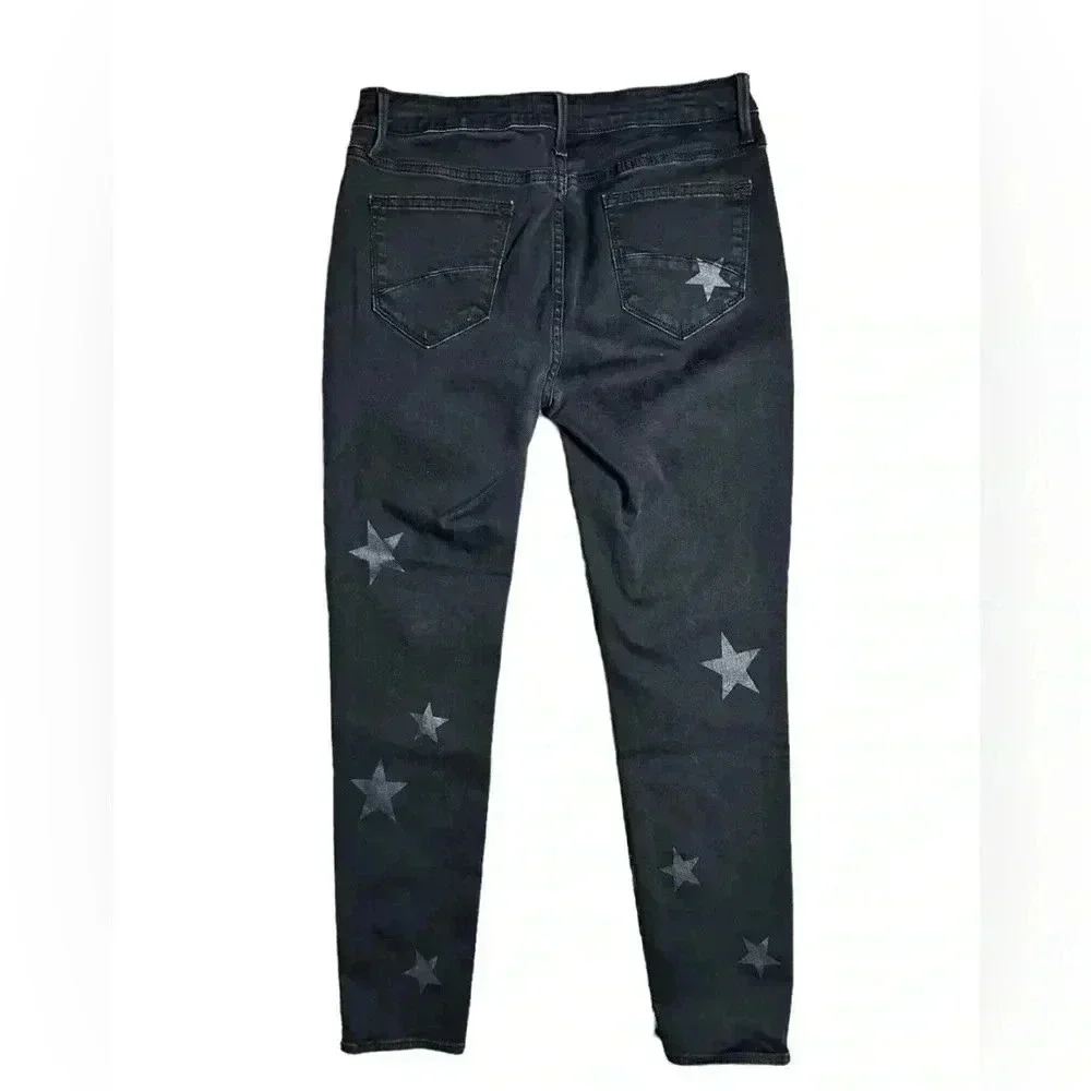 DRIFTWOOD  Sundance Jackie Star Spangled Black Skinny Stretch Jeans Size 28
